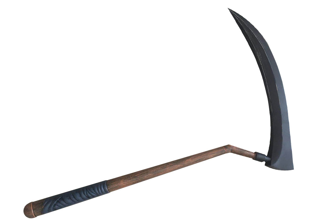 prop scythe pickaxe for stage or as a costume accessory. Halloween prop weapon.