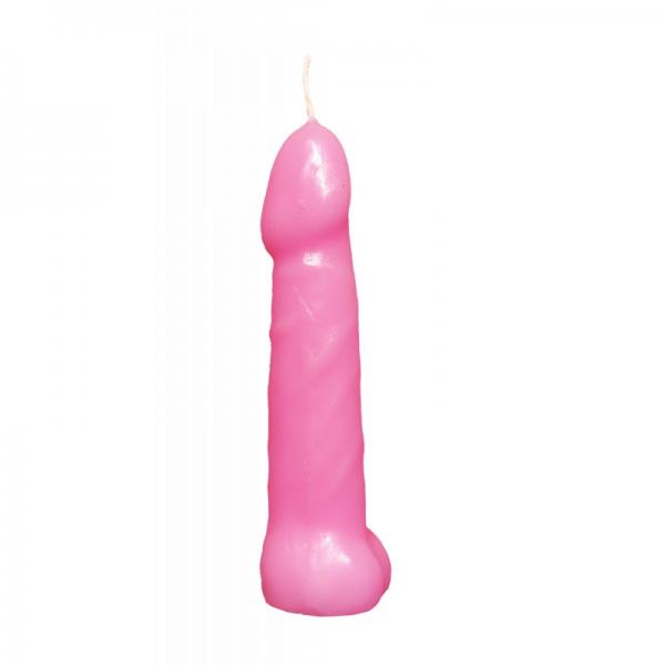 5 pack of Pink Pecker Shaped Birthday cake or cupcake candles. Bachelorette Party Pecker candles.