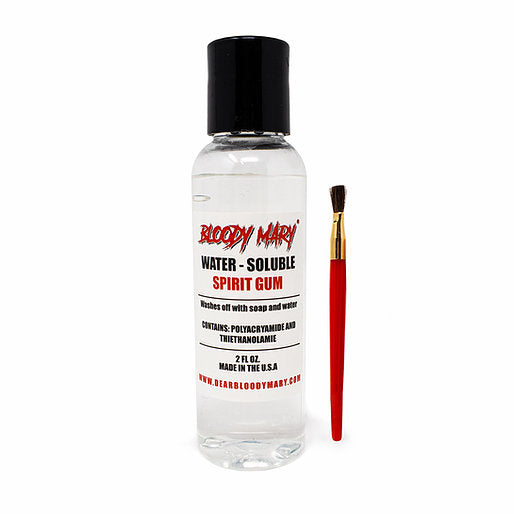 Bloody Mary Water Soluble Spirit Gum with brush, 2fl. oz. 