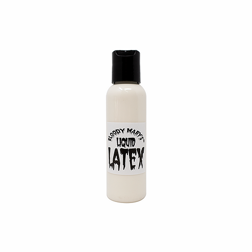 2oz. bottle of Liquid latex by Bloody Mary, world renowned Hollywood Makeup artist. white.